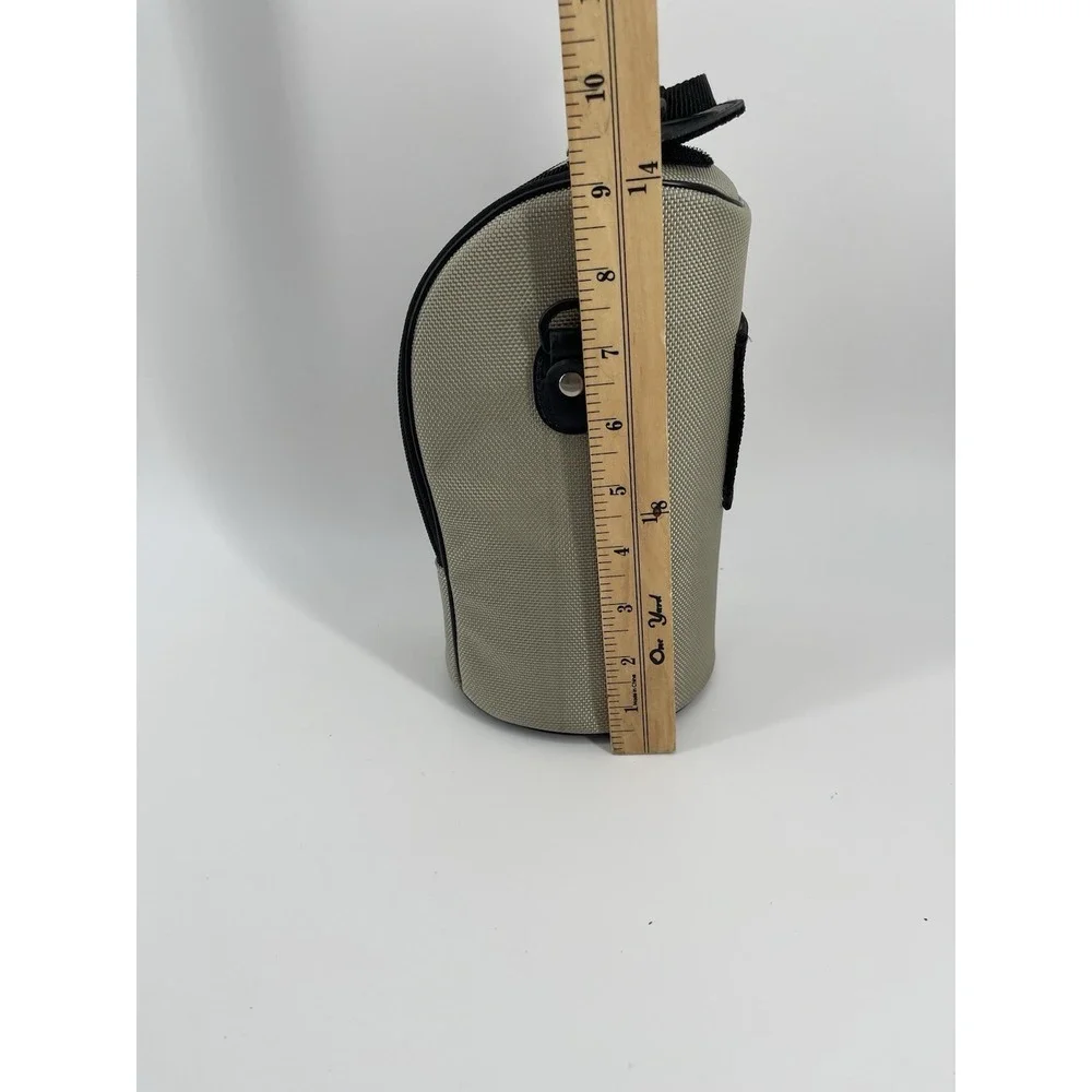 Canon Lens Case Bag LZ1324 Padded Beige Black Zip Camera Carry Case